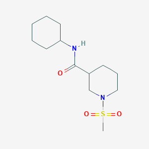 molecular formula C13H24N2O3S B7718028 N-(5-chloro-2-methoxyphenyl)-1-methanesulfonylpiperidine-3-carboxamide 