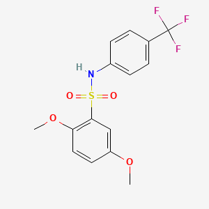 2,5-dimethoxy-N-[4-(trifluoromethyl)phenyl]benzenesulfonamide