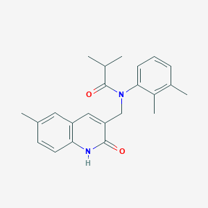 N-(2,3-dimethylphenyl)-N-((2-hydroxy-6-methylquinolin-3-yl)methyl)isobutyramide
