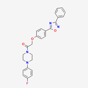 1-(4-(4-fluorophenyl)piperazin-1-yl)-2-(4-(3-phenyl-1,2,4-oxadiazol-5-yl)phenoxy)ethanone