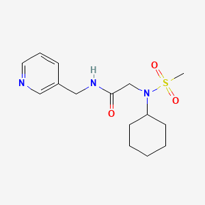 2-(N-cyclohexylmethylsulfonamido)-N-(pyridin-3-ylmethyl)acetamide