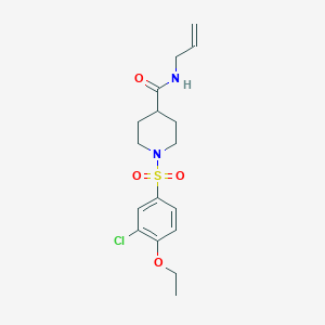 1-(3-chloro-4-ethoxybenzenesulfonyl)-N-methylpiperidine-4-carboxamide