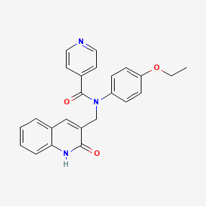 N-(4-ethoxyphenyl)-N-((2-hydroxyquinolin-3-yl)methyl)isonicotinamide