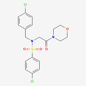4-chloro-N-(4-chlorobenzyl)-N-(2-morpholino-2-oxoethyl)benzenesulfonamide