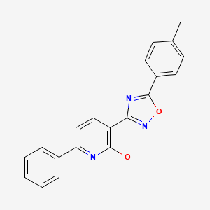 molecular formula C21H17N3O2 B7718418 3-(2-methoxy-6-phenylpyridin-3-yl)-5-(p-tolyl)-1,2,4-oxadiazole 