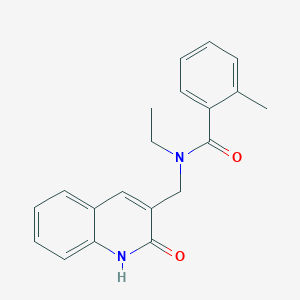 molecular formula C20H20N2O2 B7718491 N-ethyl-N-((2-hydroxyquinolin-3-yl)methyl)-2-methylbenzamide 