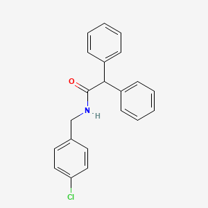 2,2-diphenyl-N-[(pyridin-3-yl)methyl]acetamide