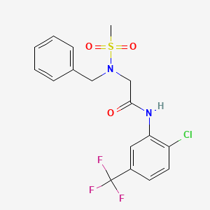 2-(N-benzylmethylsulfonamido)-N-(2-chloro-5-(trifluoromethyl)phenyl)acetamide