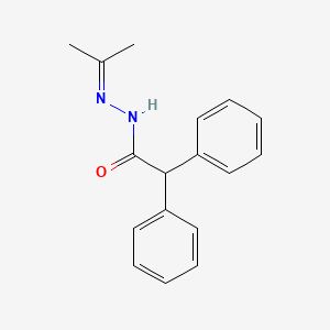 molecular formula C17H18N2O B7718639 N'-[(Z)-(2-fluorophenyl)methylidene]-2,2-diphenylacetohydrazide 