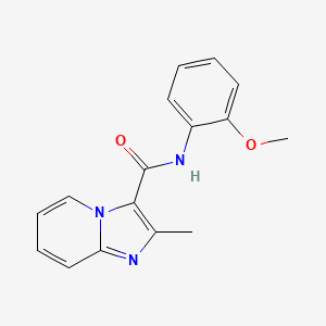 molecular formula C16H15N3O2 B7718712 N-(2-methoxyphenyl)-2-methylimidazo[1,2-a]pyridine-3-carboxamide 