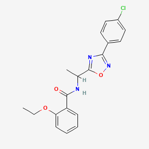 N-(1-(3-(4-chlorophenyl)-1,2,4-oxadiazol-5-yl)ethyl)-2-ethoxybenzamide