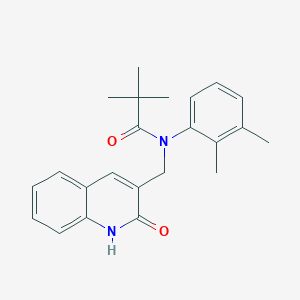 N-(2,3-dimethylphenyl)-N-((2-hydroxyquinolin-3-yl)methyl)pivalamide