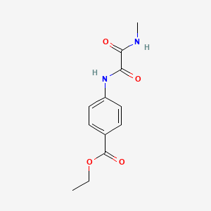molecular formula C12H14N2O4 B7718903 ethyl 4-({N'-[(E)-(2-hydroxynaphthalen-1-yl)methylidene]hydrazinecarbonyl}formamido)benzoate 