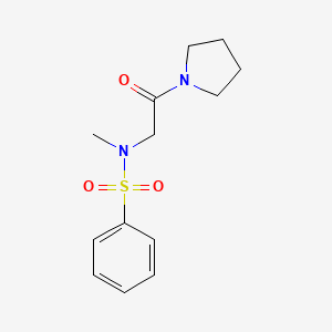 molecular formula C13H18N2O3S B7719017 N-(4-bromophenyl)-2-(N-methylbenzenesulfonamido)acetamide 