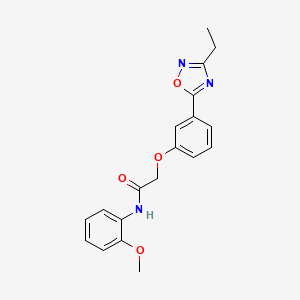 2-(3-(3-ethyl-1,2,4-oxadiazol-5-yl)phenoxy)-N-(2-methoxyphenyl)acetamide