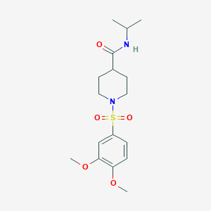1-((3,4-dimethoxyphenyl)sulfonyl)-N-isopropylpiperidine-4-carboxamide
