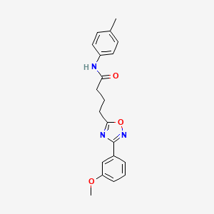 4-(3-(3-methoxyphenyl)-1,2,4-oxadiazol-5-yl)-N-(p-tolyl)butanamide