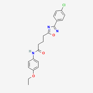 4-(3-(4-chlorophenyl)-1,2,4-oxadiazol-5-yl)-N-(4-ethoxyphenyl)butanamide