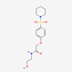 N-cyclohexyl-2-[4-(piperidine-1-sulfonyl)phenoxy]acetamide
