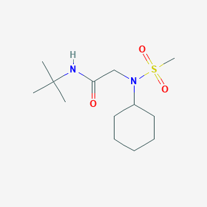 N-(tert-butyl)-2-(N-cyclohexylmethylsulfonamido)acetamide