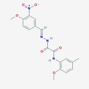 molecular formula C18H18N4O6 B7719411 N-(2-methoxy-5-methylphenyl)-N'-[(pyridin-4-yl)methyl]ethanediamide 