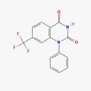 molecular formula C15H9F3N2O2 B7719519 1-Phenyl-7-(trifluoromethyl)quinazoline-2,4(1H,3H)-dione CAS No. 2439282-27-4