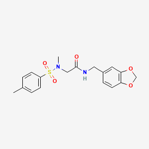2-(N-methyl4-methylbenzenesulfonamido)-N-[2-(phenylsulfanyl)phenyl]acetamide