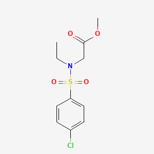 molecular formula C11H14ClNO4S B7719951 Methyl 2-(4-chloro-N-ethylphenylsulfonamido)acetate CAS No. 839688-79-8