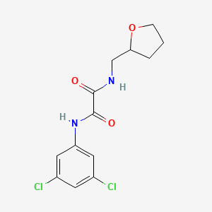 molecular formula C13H14Cl2N2O3 B7720043 N-(3,5-dichlorophenyl)-N'-[(pyridin-4-yl)methyl]ethanediamide 