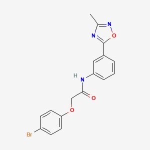 2-(4-bromophenoxy)-N-(3-(3-methyl-1,2,4-oxadiazol-5-yl)phenyl)acetamide