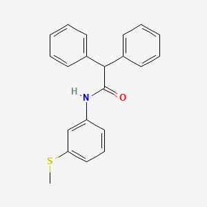 molecular formula C21H19NOS B7720150 2,2-diphenyl-1-(piperidin-1-yl)ethan-1-one 