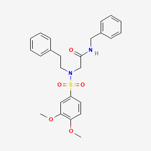 N-benzyl-2-(3,4-dimethoxy-N-phenethylphenylsulfonamido)acetamide