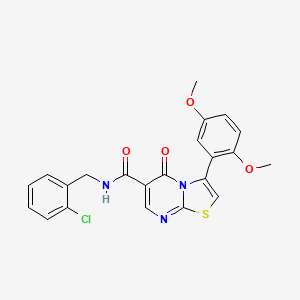 3-(2,5-dimethoxyphenyl)-N-(4-ethylphenyl)-5-oxo-5H-[1,3]thiazolo[3,2-a]pyrimidine-6-carboxamide