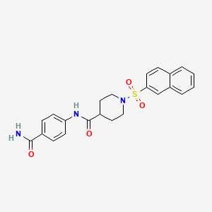 1-(4-ethoxybenzenesulfonyl)-N-(1-methoxypropan-2-yl)piperidine-4-carboxamide