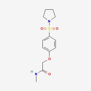 N-methyl-2-(4-(pyrrolidin-1-ylsulfonyl)phenoxy)acetamide