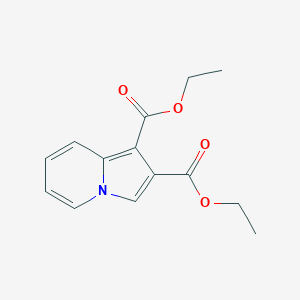 molecular formula C14H15NO4 B077204 Diethyl indolizine-1,2-dicarboxylate CAS No. 14174-98-2