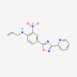 N-allyl-2-nitro-4-(3-(pyridin-2-yl)-1,2,4-oxadiazol-5-yl)aniline