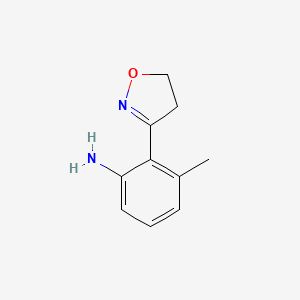 molecular formula C10H12N2O B7720610 3-(2-Methyl-6-aminophenyl)-4,5-dihydroisoxazole CAS No. 250592-89-3