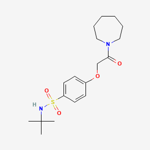 4-(2-(azepan-1-yl)-2-oxoethoxy)-N-(tert-butyl)benzenesulfonamide