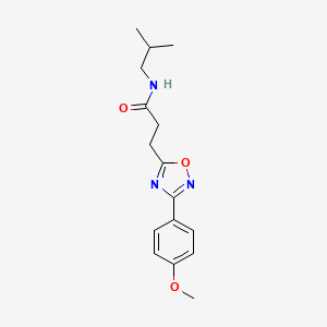 N-isobutyl-3-(3-(4-methoxyphenyl)-1,2,4-oxadiazol-5-yl)propanamide