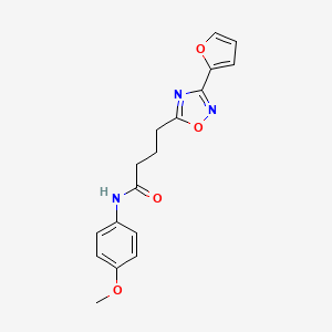 4-(3-(furan-2-yl)-1,2,4-oxadiazol-5-yl)-N-(4-methoxyphenyl)butanamide