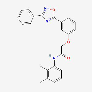 molecular formula C24H21N3O3 B7720906 N-(2,3-dimethylphenyl)-2-(3-(3-phenyl-1,2,4-oxadiazol-5-yl)phenoxy)acetamide 