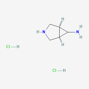 molecular formula C5H12Cl2N2 B7721026 cis-3-Azabicyclo[3.1.0]hexan-6-amine dihydrochloride 
