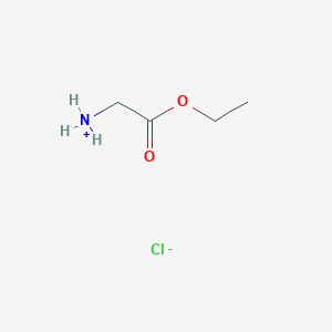 molecular formula C4H10ClNO2 B7721041 盐酸乙氨基乙酸酯 