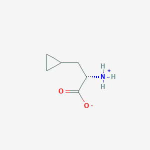 molecular formula C6H11NO2 B7721119 (2S)-2-azaniumyl-3-cyclopropylpropanoate 
