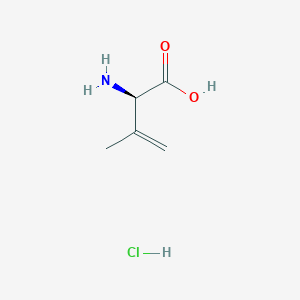 molecular formula C5H10ClNO2 B7721159 (R)-2-Amino-3-methyl-but-3-enoic acid HCl 