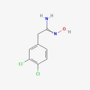 molecular formula C8H8Cl2N2O B7721309 2-(3,4-dichlorophenyl)-N'-hydroxyethanimidamide 