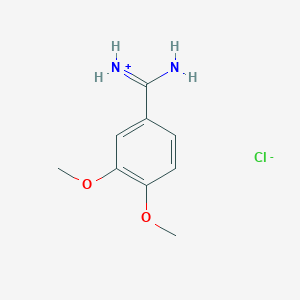 molecular formula C9H13ClN2O2 B7721330 Benzamidine, 3,4-dimethoxy-, monohydrochloride 