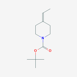 molecular formula C12H21NO2 B7721365 4-Ethylidene-piperidine-1-carboxylic acid tert-butyl ester 
