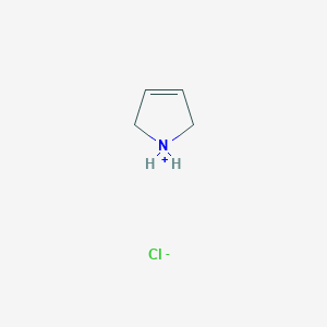 molecular formula C4H8ClN B7721423 2,5-二氢-1H-吡咯-1-鎓;氯化物 